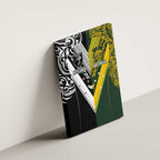 Aotearoa Australia Rugby Canvas Wall Art Maori and Aboriginal Art Sporty Style - Aussie Hoodie
