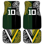 Aotearoa Australia Rugby Car Mats Maori and Aboriginal Art Sporty Style - Aussie Hoodie