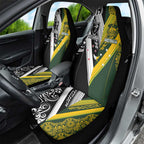 Aotearoa Australia Rugby Car Seat Cover Maori and Aboriginal Art Sporty Style - Aussie Hoodie