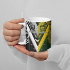 Aotearoa Australia Rugby Custom Ceramic Mug Maori and Aboriginal Art Sporty Style - Aussie Hoodie