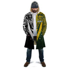 Aotearoa Australia Rugby Custom Cloak Maori and Aboriginal Art Sporty Style - Aussie Hoodie
