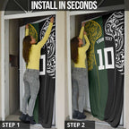 Aotearoa Australia Rugby Custom Door Cover Maori and Aboriginal Art Sporty Style - Aussie Hoodie