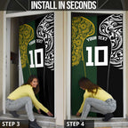 Aotearoa Australia Rugby Custom Door Cover Maori and Aboriginal Art Sporty Style - Aussie Hoodie
