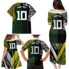 Aotearoa Australia Rugby Custom Family Matching Puletasi and Hawaiian Shirt Maori and Aboriginal Art Sporty Style - Aussie Hoodie