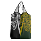 Aotearoa Australia Rugby Grocery Bag Maori and Aboriginal Art Sporty Style - Aussie Hoodie
