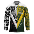 Aotearoa Australia Rugby Custom Hockey Jersey Maori and Aboriginal Art Sporty Style - Aussie Hoodie