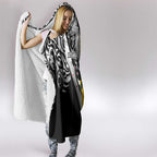 Aotearoa Australia Rugby Hooded Blanket Maori and Aboriginal Art Sporty Style - Aussie Hoodie