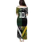 Aotearoa Australia Rugby Custom Puletasi Maori and Aboriginal Art Sporty Style - Aussie Hoodie