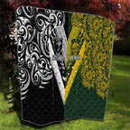 Aotearoa Australia Rugby Quilt Maori and Aboriginal Art Sporty Style - Aussie Hoodie