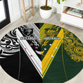 Aotearoa Australia Rugby Round Carpet Maori and Aboriginal Art Sporty Style - Aussie Hoodie