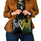 Aotearoa Australia Rugby Shoulder Handbag Maori and Aboriginal Art Sporty Style - Aussie Hoodie