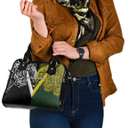 Aotearoa Australia Rugby Shoulder Handbag Maori and Aboriginal Art Sporty Style - Aussie Hoodie