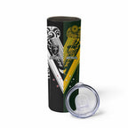 Aotearoa Australia Rugby Custom Skinny Tumbler Maori and Aboriginal Art Sporty Style - Aussie Hoodie