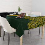 Aotearoa Australia Rugby Tablecloth Maori and Aboriginal Art Sporty Style - Aussie Hoodie