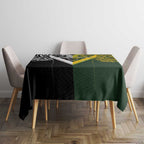 Aotearoa Australia Rugby Tablecloth Maori and Aboriginal Art Sporty Style - Aussie Hoodie