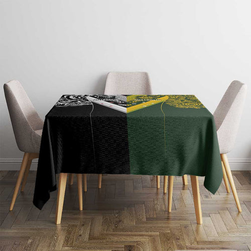 Aotearoa Australia Rugby Tablecloth Maori and Aboriginal Art Sporty Style - Aussie Hoodie