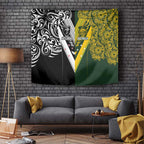 Aotearoa Australia Rugby Tapestry Maori and Aboriginal Art Sporty Style - Aussie Hoodie