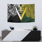 Aotearoa Australia Rugby Tapestry Maori and Aboriginal Art Sporty Style - Aussie Hoodie