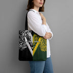 Aotearoa Australia Rugby Tote Bag Maori and Aboriginal Art Sporty Style - Aussie Hoodie