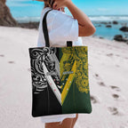 Aotearoa Australia Rugby Tote Bag Maori and Aboriginal Art Sporty Style - Aussie Hoodie