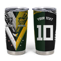Aotearoa Australia Rugby Custom Tumbler Cup Maori and Aboriginal Art Sporty Style - Aussie Hoodie