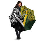 Aotearoa Australia Rugby Umbrella Maori and Aboriginal Art Sporty Style - Aussie Hoodie