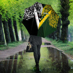 Aotearoa Australia Rugby Umbrella Maori and Aboriginal Art Sporty Style - Aussie Hoodie