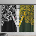 Aotearoa Australia Rugby Window Curtain Maori and Aboriginal Art Sporty Style - Aussie Hoodie