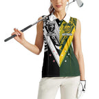 Aotearoa Australia Rugby Custom Women Sleeveless Polo Shirt Maori and Aboriginal Art Sporty Style - Aussie Hoodie
