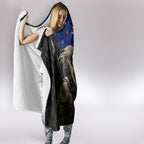 New Zealand Kiwi Soldier ANZAC Hooded Blanket Red Poppy Flower and Silver Fern Pattern