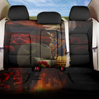 Slouch Hat and Biscuits ANZAC Back Car Seat Cover with Soldier Silver Fern