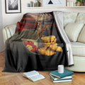Slouch Hat and Biscuits ANZAC Blanket with Soldier Silver Fern