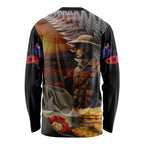 Slouch Hat and Biscuits ANZAC Long Sleeve Shirt with Soldier Silver Fern