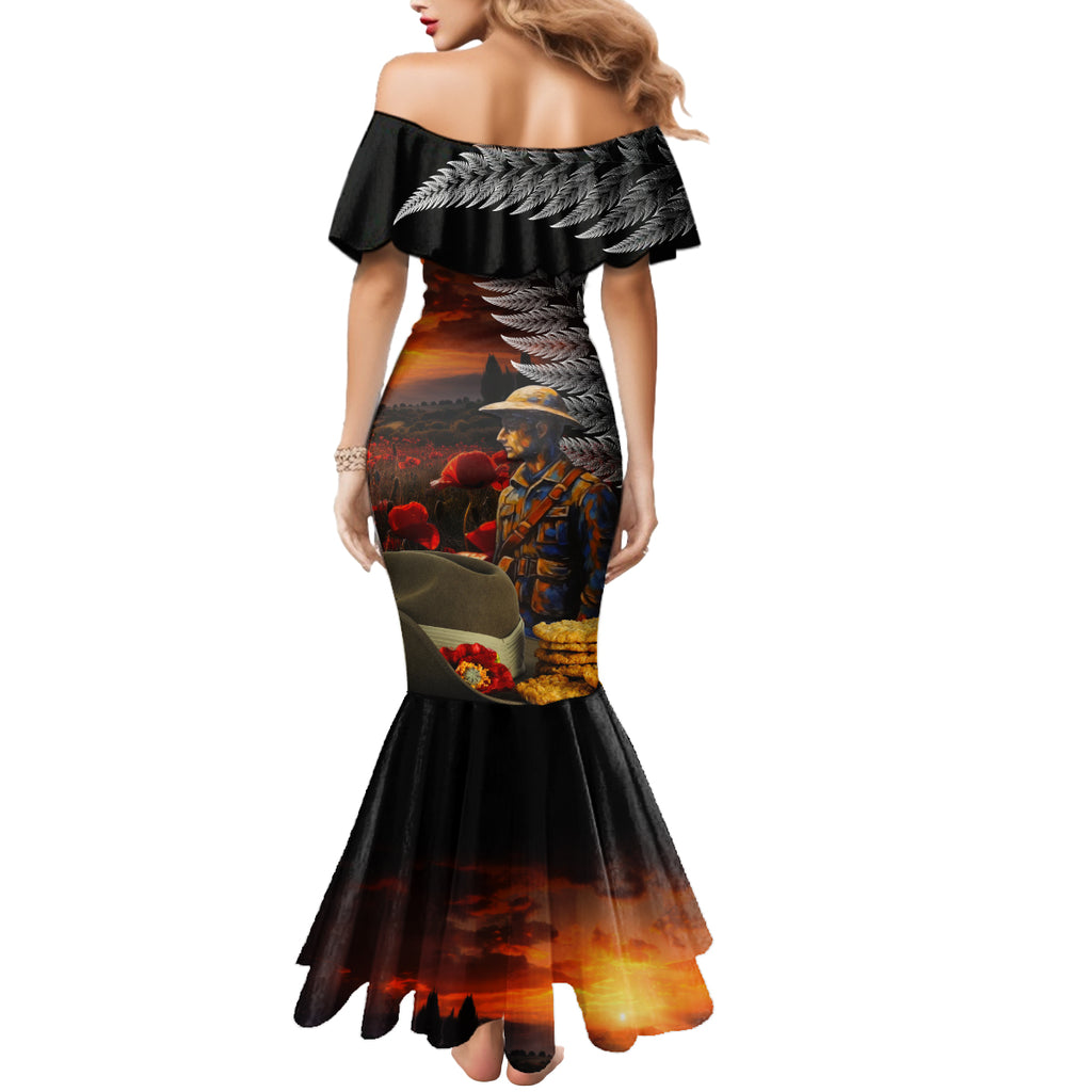 Slouch Hat and Biscuits ANZAC Mermaid Dress with Soldier Silver Fern