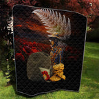 Slouch Hat and Biscuits ANZAC Quilt with Soldier Silver Fern