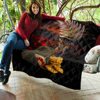 Slouch Hat and Biscuits ANZAC Quilt with Soldier Silver Fern