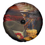 Slouch Hat and Biscuits ANZAC Spare Tire Cover with Soldier Silver Fern