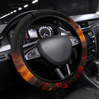 Slouch Hat and Biscuits ANZAC Steering Wheel Cover with Soldier Silver Fern