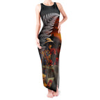 Slouch Hat and Biscuits ANZAC Tank Maxi Dress with Soldier Silver Fern