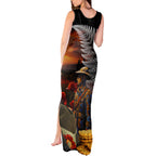 Slouch Hat and Biscuits ANZAC Tank Maxi Dress with Soldier Silver Fern