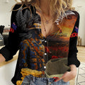 Slouch Hat and Biscuits ANZAC Women Casual Shirt with Soldier Silver Fern
