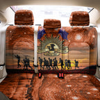 The Rising Sun Badge ANZAC Back Car Seat Cover Last Post Field of Poppy Starry Night Style