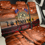 The Rising Sun Badge ANZAC Back Car Seat Cover Last Post Field of Poppy Starry Night Style