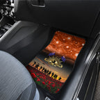 The Rising Sun Badge ANZAC Car Mats Last Post Field of Poppy Starry Night Style
