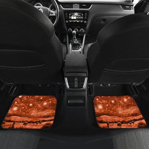 The Rising Sun Badge ANZAC Car Mats Last Post Field of Poppy Starry Night Style