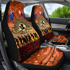 The Rising Sun Badge ANZAC Car Seat Cover Last Post Field of Poppy Starry Night Style