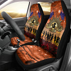 The Rising Sun Badge ANZAC Car Seat Cover Last Post Field of Poppy Starry Night Style