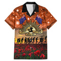 The Rising Sun Badge ANZAC Family Matching Mermaid Dress and Hawaiian Shirt Last Post Field of Poppy Starry Night Style