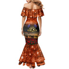 The Rising Sun Badge ANZAC Family Matching Mermaid Dress and Hawaiian Shirt Last Post Field of Poppy Starry Night Style