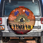 The Rising Sun Badge ANZAC Spare Tire Cover Last Post Field of Poppy Starry Night Style